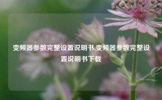 变频器参数完整设置说明书,变频器参数完整设置说明书下载