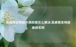 英威腾变频器失调故障怎么解决,英威腾变频器维修实例