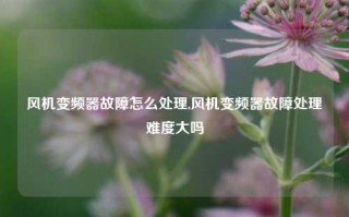 风机变频器故障怎么处理,风机变频器故障处理难度大吗