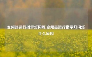 变频器运行指示灯闪烁,变频器运行指示灯闪烁什么原因