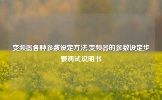 变频器各种参数设定方法,变频器的参数设定步骤调试说明书