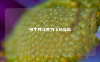 慢牛并非要为市场降温