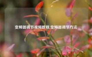 变频器调节视频教程,变频器调节方法