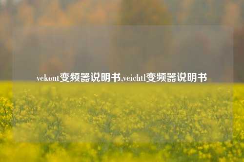 vekont变频器说明书,veichtl变频器说明书-第1张图片-丹佛斯变频器_安川变频器_台达变频器_汇川变频器-变频器之家