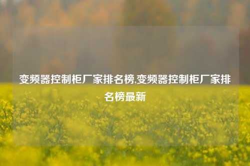 变频器控制柜厂家排名榜,变频器控制柜厂家排名榜最新-第1张图片-丹佛斯变频器_安川变频器_台达变频器_汇川变频器-变频器之家