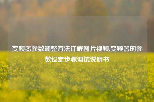 变频器参数调整方法详解图片视频,变频器的参数设定步骤调试说明书-第1张图片-丹佛斯变频器_安川变频器_台达变频器_汇川变频器-变频器之家