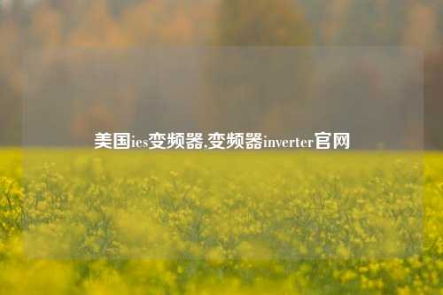 美国ies变频器,变频器inverter官网-第1张图片-丹佛斯变频器_安川变频器_台达变频器_汇川变频器-变频器之家